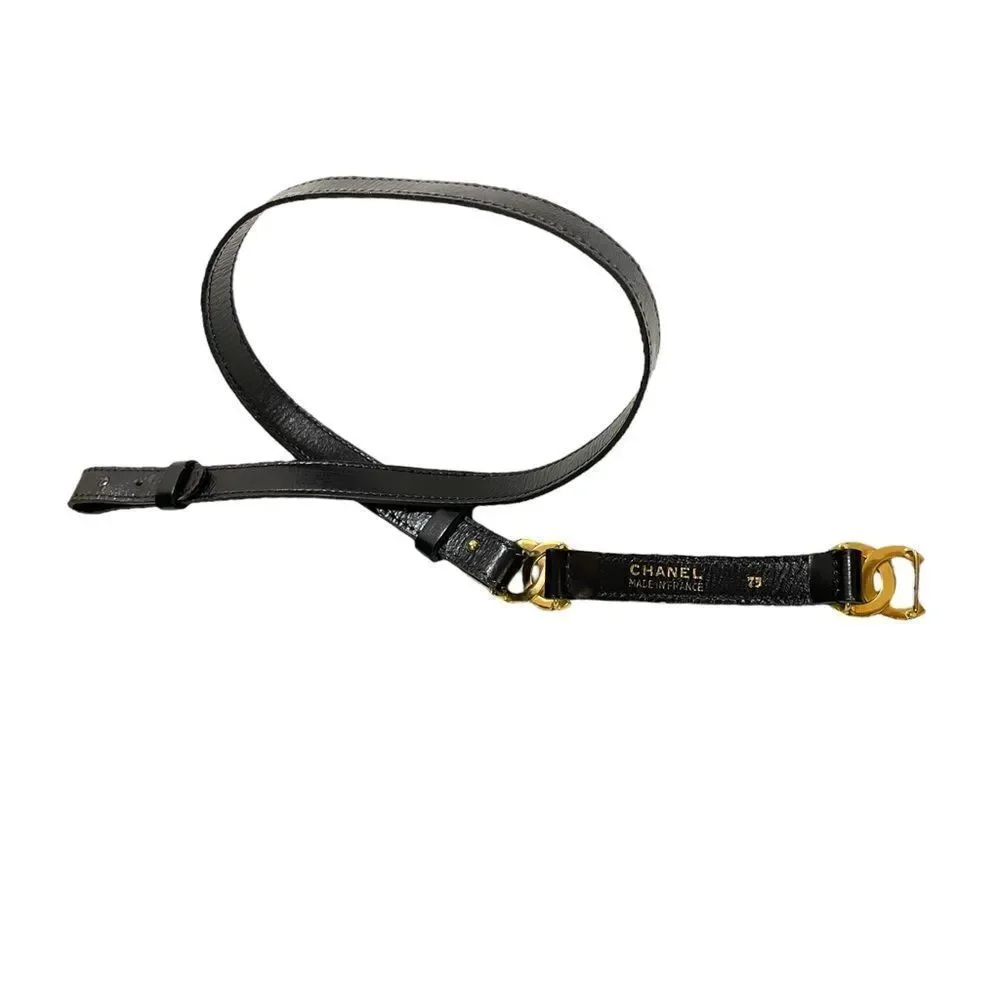 CHANEL Vintage Circa 90’s Interlocking double Gold-Tone CC Logo Closures |75mm|